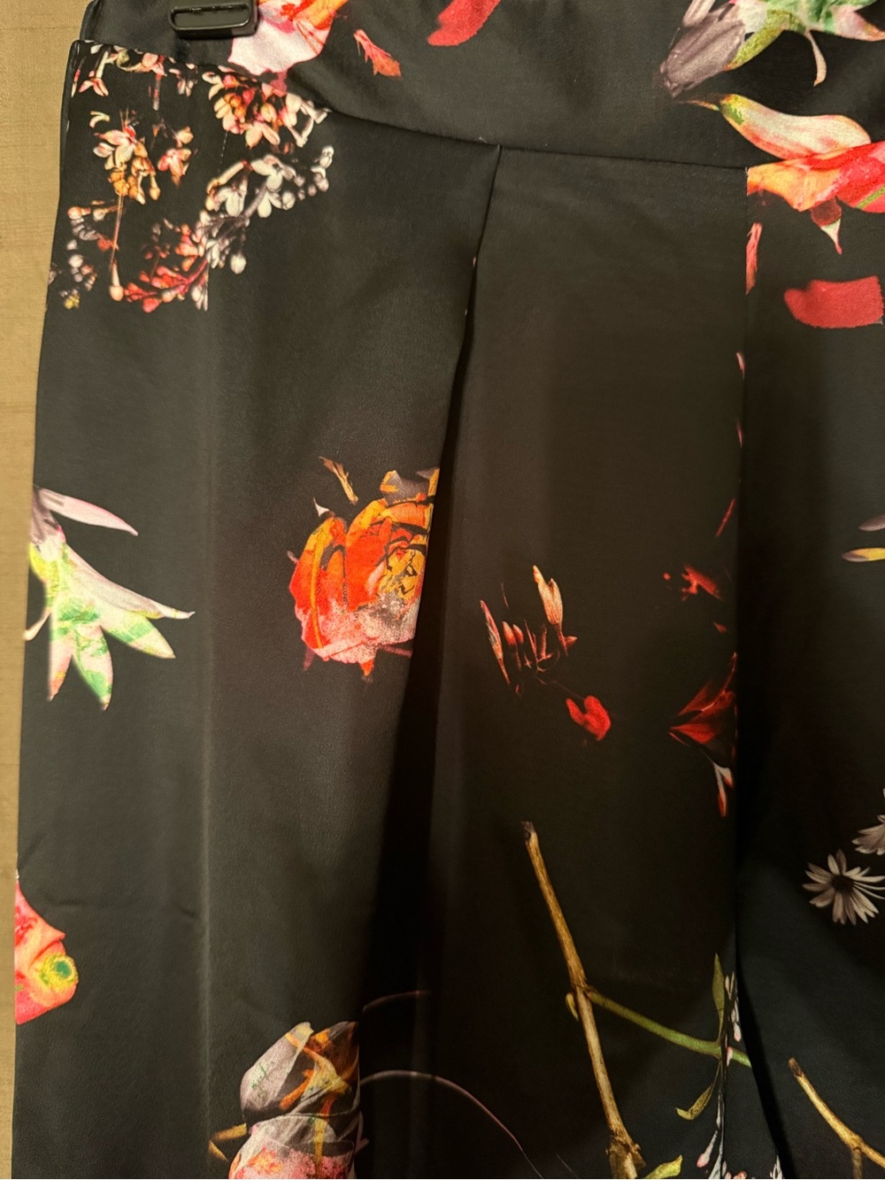 Victoria’s Secret Floral Satin Wide Leg Pants Lounge Luxe - Picture 2 of 6